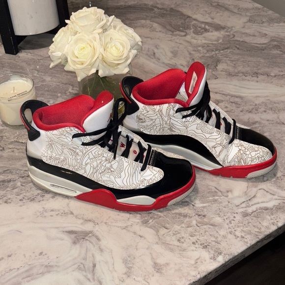 Jordan Kids Sneakers - Red, Black, White - Picture 3 of 15
